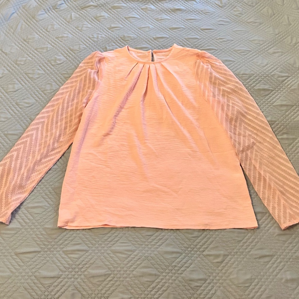 Beautiful Women’s Blush Pink Blouse, Size Small, EUC